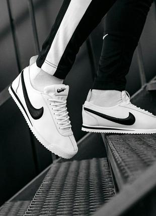 Кросівки nike cortez black & white кроссовки