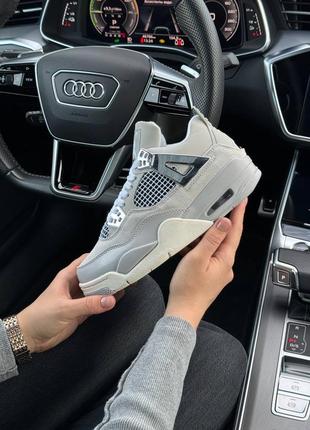 Жіночі кросівки air jordan 4 retro gray frozen moments