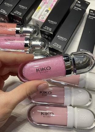 Блиск для губ kiko milano 3d hydra