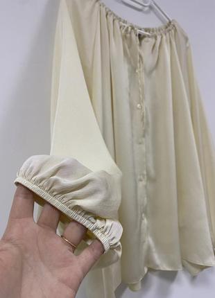 Сатиновая блуза большого размера1 фото