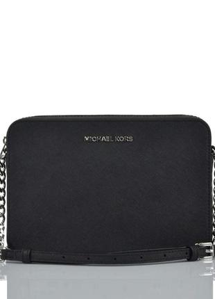 Сумка шкіряна крос-боді michael kors jet set item crossbody 35f8sttc9l оригінал