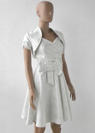 Стильное нарядное платье на бретельках из болеро 48 размер (42 евроразмер).2 фото