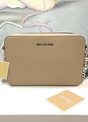 Сумка кроссбоди кожаная michael kors jet set item crossbody 35f8sttc9l оригинал8 фото