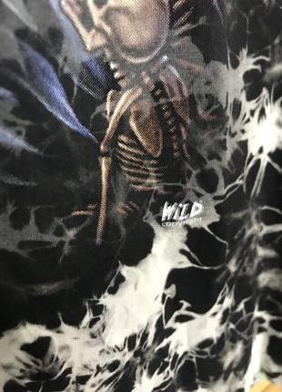 Vintage wild skeleton tie dye футболка2 фото