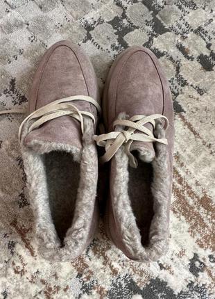 Черевики ботинки зима 26,5 см замш2 фото
