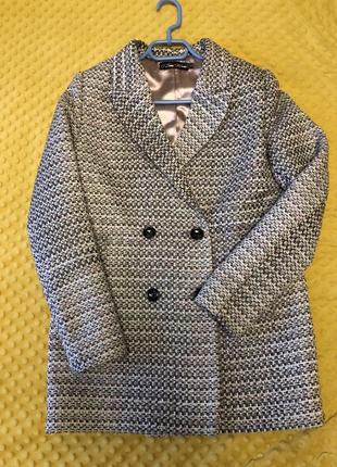 Укороченное пальто пиджак шерсть идеальное состояние1 фото