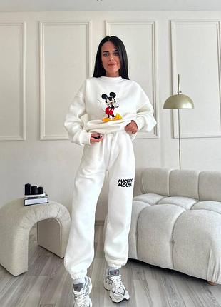 Востюм базовый трехнитка петля с микки маусом 2 цвета