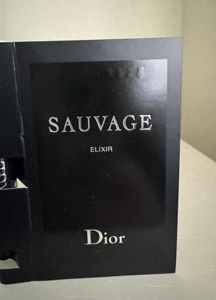Dior sauvage elixir пробник парфумованоі води2 фото