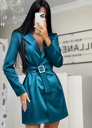Шёлковое платье-пиджак шелковый пиджак люкс качества