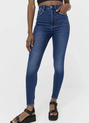 Джинси stradivarius skinny super high waist