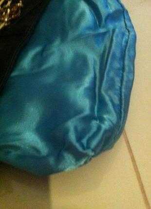 Стильна чорна сумка клатч на ручці ланцюжку. натуральна шкіра billy bag англія8 фото
