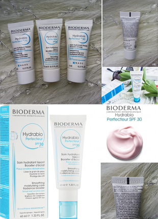 🌊bioderma hydrabio smoothig moisturising care spf30 роскошный, увлажняющий крем для лица