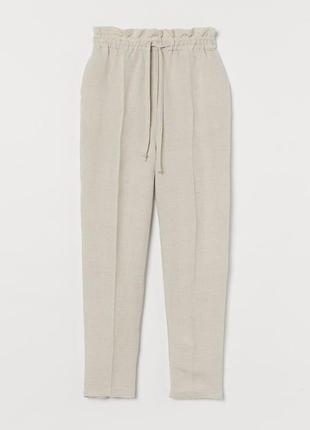 Брюки из льна h&m