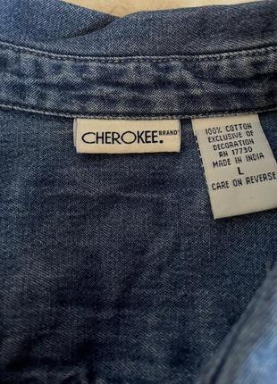 Рубашка джинсовая с вышивкой3 фото