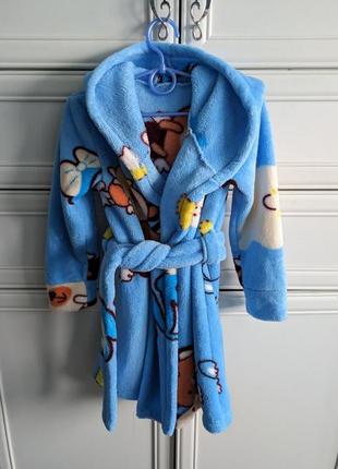 Дитячий махровий халат для хлопчика2 фото