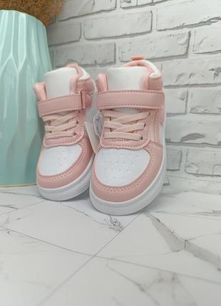 Демісезонні черевики на дівчинку - дитячі хайтопи утеплені4 фото