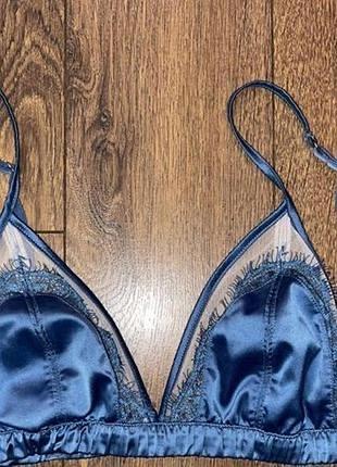 Стильный полупрозрачный лиф браллет мягкая чашка asos, атлас и сетка с, чашка в/с