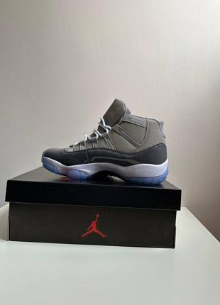 Кроссовки мужские air jordan 11 retro cool gray эйр джордан грей 11 серые2 фото