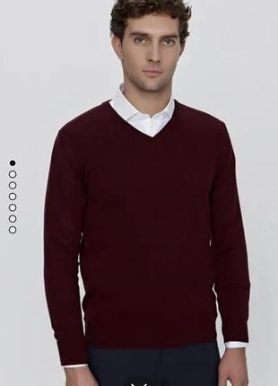 Мужской джемпер 100% pure wool, размер l