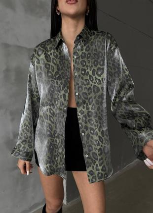 Сорочка шовкова з напиленням