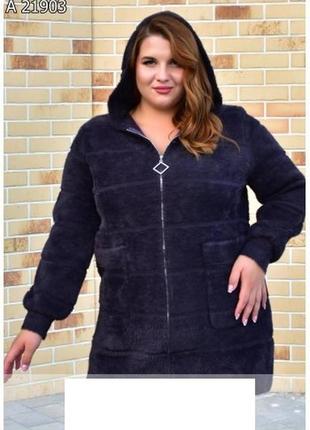 Жіноча куртка з альпаки рр 52-58 кольори