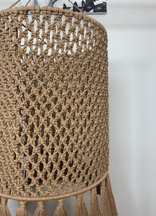 Абажур макраме светильник торшер