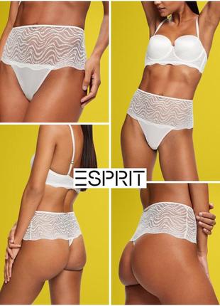 Стринги с кружевом и высокой посадкой esprit2 фото