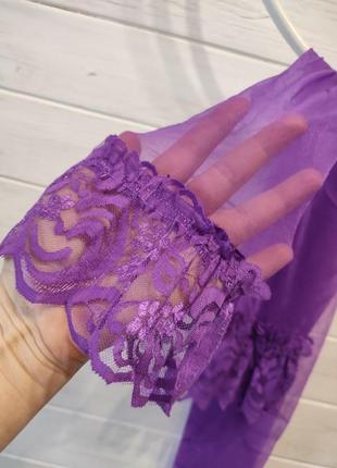Яскраві панчохи xs-l з мереживом під пояс і на гумці