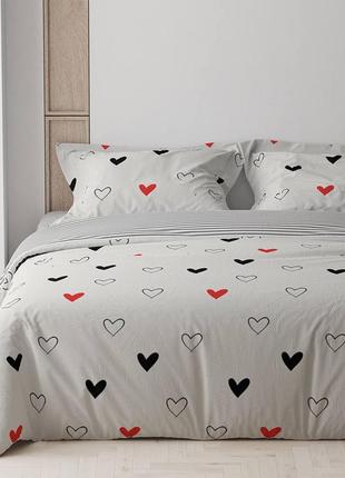 Комплект постельного белья "ритм любви", изготовлен из натуральной хлопковой ткани2 фото