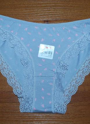 Трусики слипы m донелла donella кружево сердечки