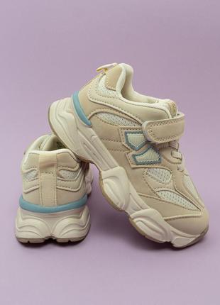 Стильні кросівки для дівчинки бежеві 27-32 детские кроссовки для девочки деми jong golf4 фото