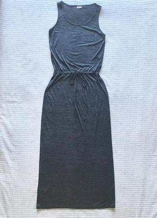 Платье майка макси с поясом прямое купить цена1 фото
