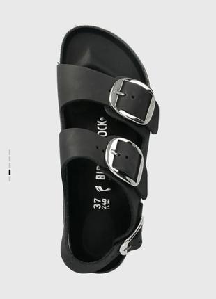 Сандалії шкіряні birkenstock milano big buckle3 фото