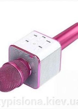 Bluetooth мікрофон для караоке q7 блютуз мікро + чохол чорний9 фото