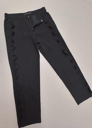 Брюки з рюшами весна zara m/38/46/10/28