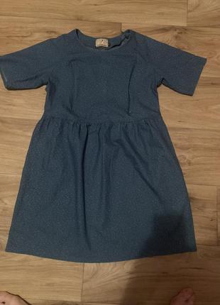 Джинсовое платье б/у на беременных, размер xl.