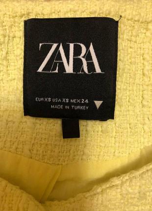 Вкорочений твідовий жакет zara4 фото