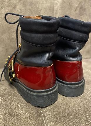 Кожаные, комбинированные ботинки &amp; other stories (как cos, zara, mango, h&amp;m)4 фото