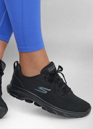 Женские кроссовки skechers / оригинальные кроссовки для тренировки черного цвета4 фото