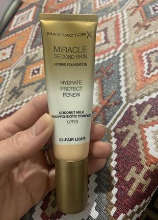 Max factor miracle second skin. тональна основа.