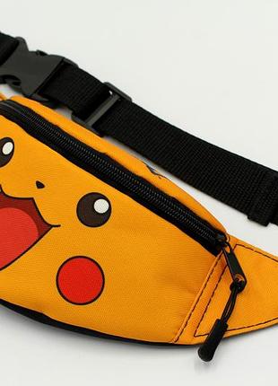 Детская сумка бананка покемон пикачу