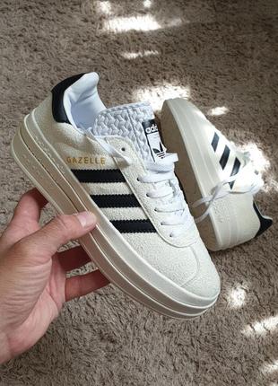 Женские кроссовки adidas gazelle bold platform люкс качество1 фото