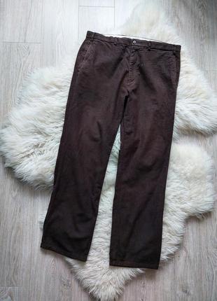 💚💙🧡 гарні коричневі брюки під велюр1 фото
