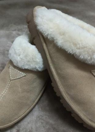 Тапочки домашние осень-зима замш овчина жен.39р ugg австрии3 фото