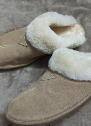 Тапочки домашние осень-зима замш овчина жен.39р ugg австрии8 фото