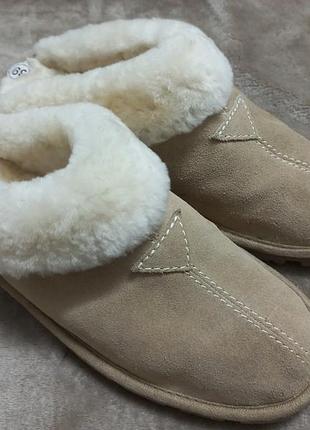 Тапочки домашние осень-зима замш овчина жен.39р ugg австрии5 фото