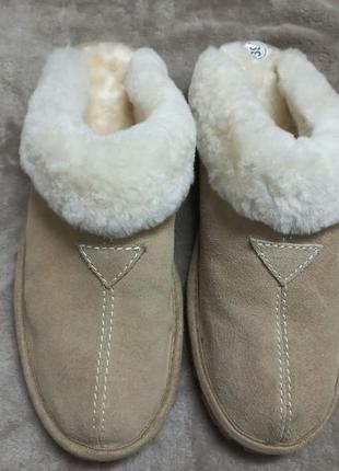 Тапочки домашние осень-зима замш овчина жен.39р ugg австрии7 фото