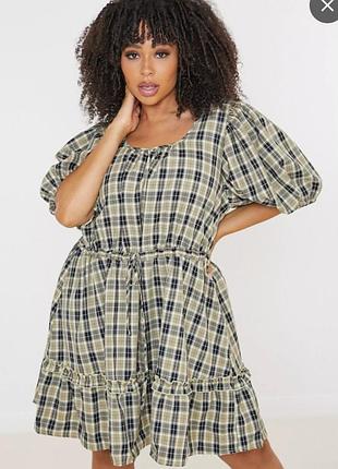 Платье в клетку boohoo 20рр батал
