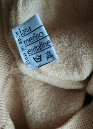 Бежевый шерстяной свитер джемпер свитшот худи футболка christian dior размер s6 фото
