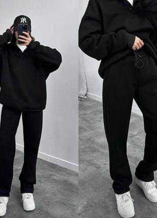 Sale🔥теплый костюм оверсайз на флисе